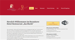 Desktop Screenshot of baumhove.de